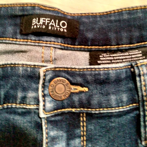 Buffalo David Bitton Rip & Repair Mid-Rise Skinny Jeans - Picture 2 of 8